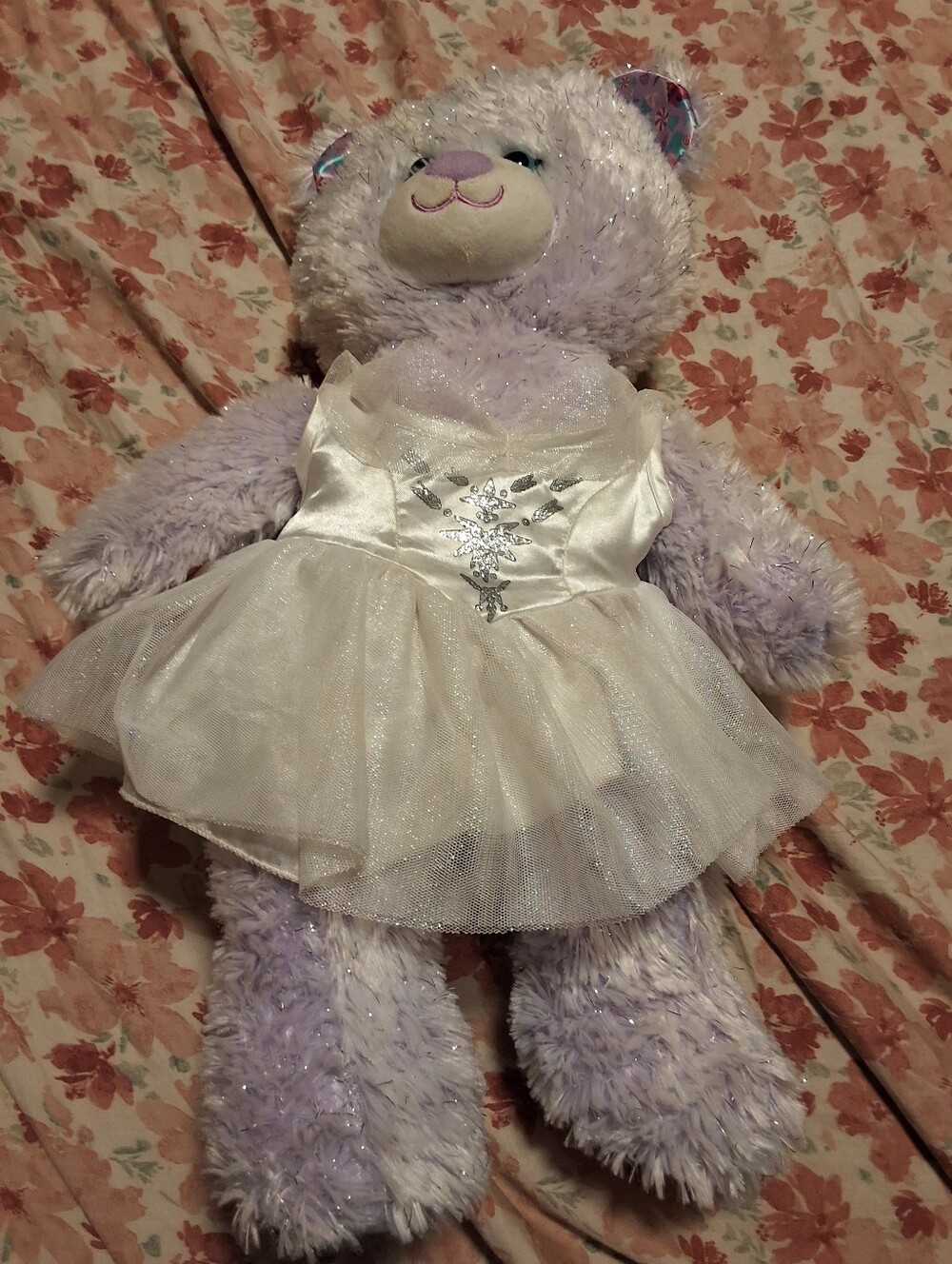 BAB Disney Nutcracker & The Four Realms Purple Sparkle Plush Bear with Dress